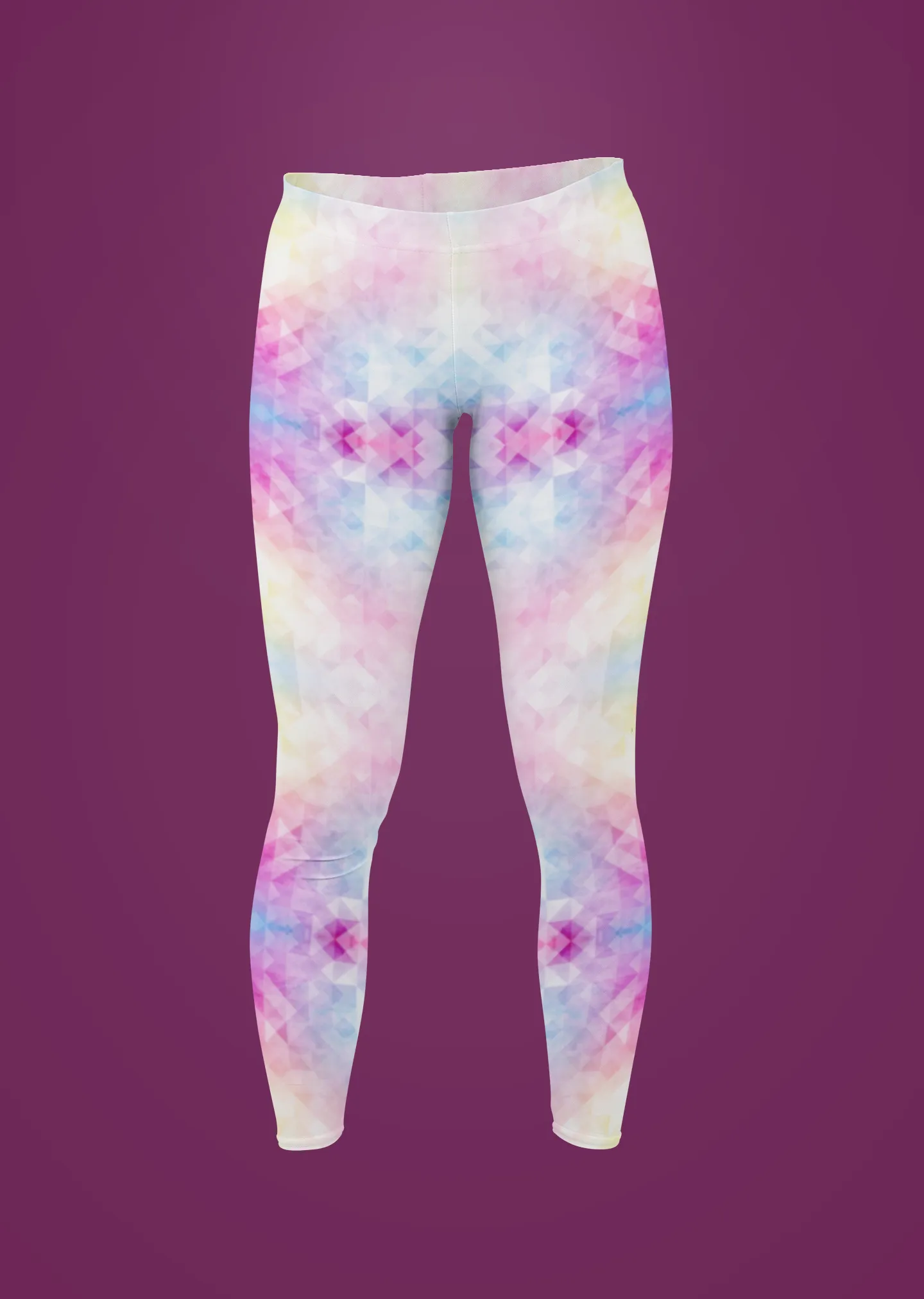 Magenta Pixel Matrix Print Legging