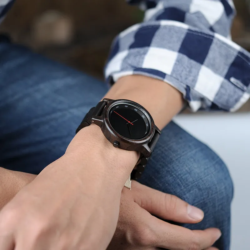 Male High Quality wrist Watch Bamboo Wooden Watches Men in gift box