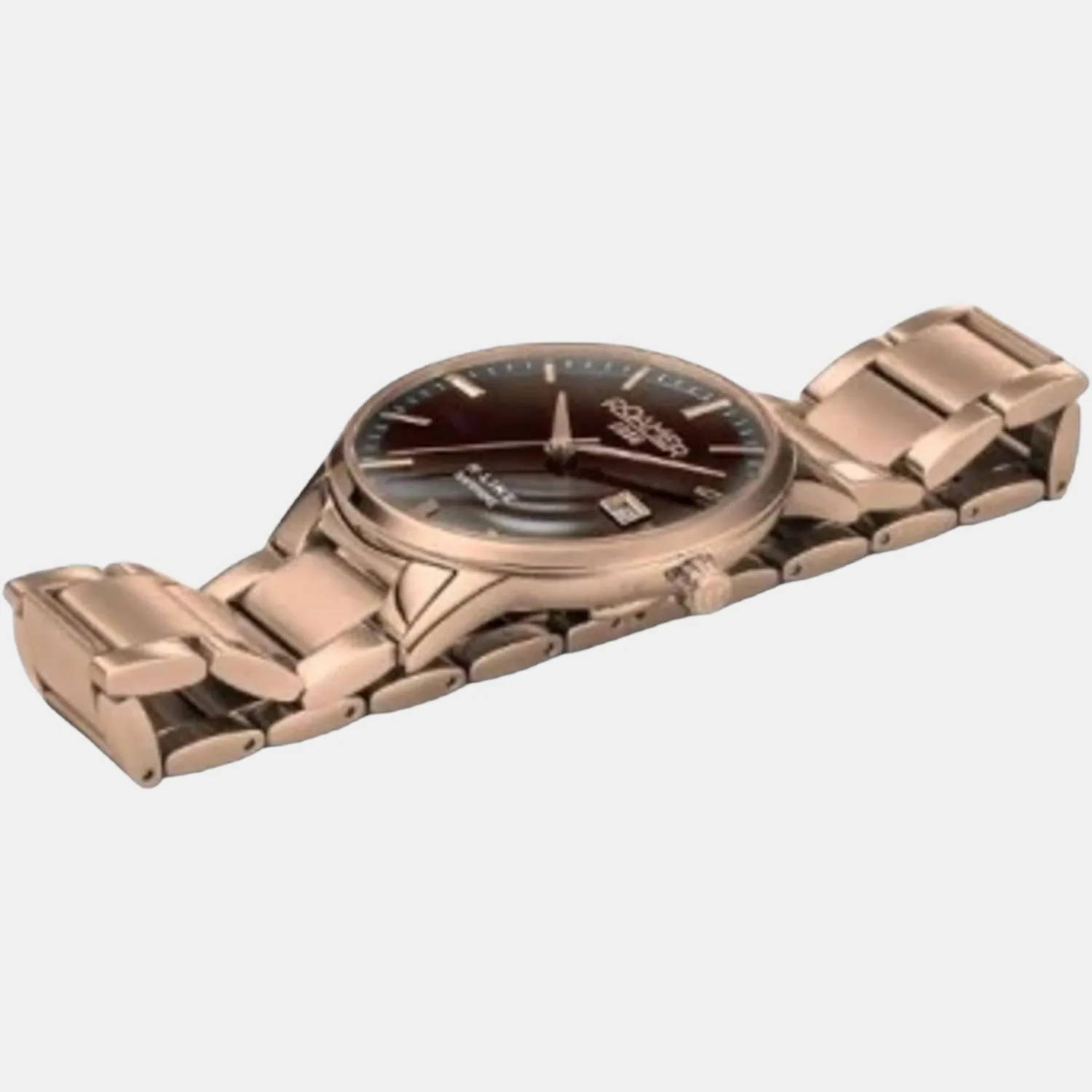 Men's Brown Analog Stainless Steel Watch 718833 49 65 70
