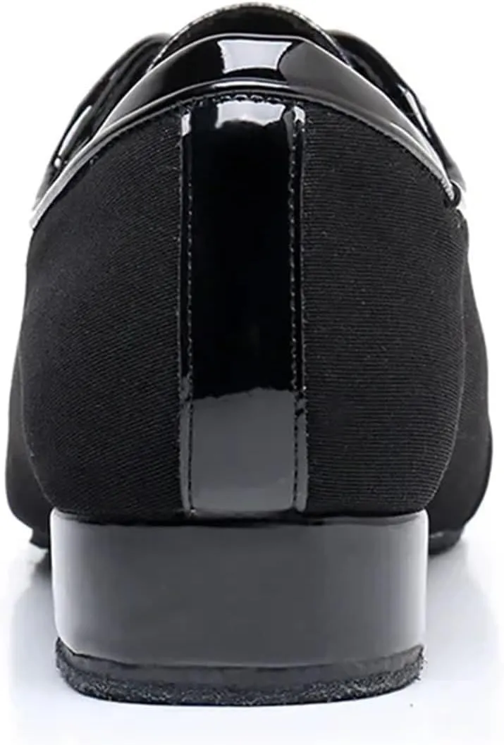 Men's Latin Dance Shoes Ballroom Dancing Latin Dance Shoes Soft Soled Oxford Cloth Training Shoes Cha Cha Samba Social Dance Shoes Adult Training