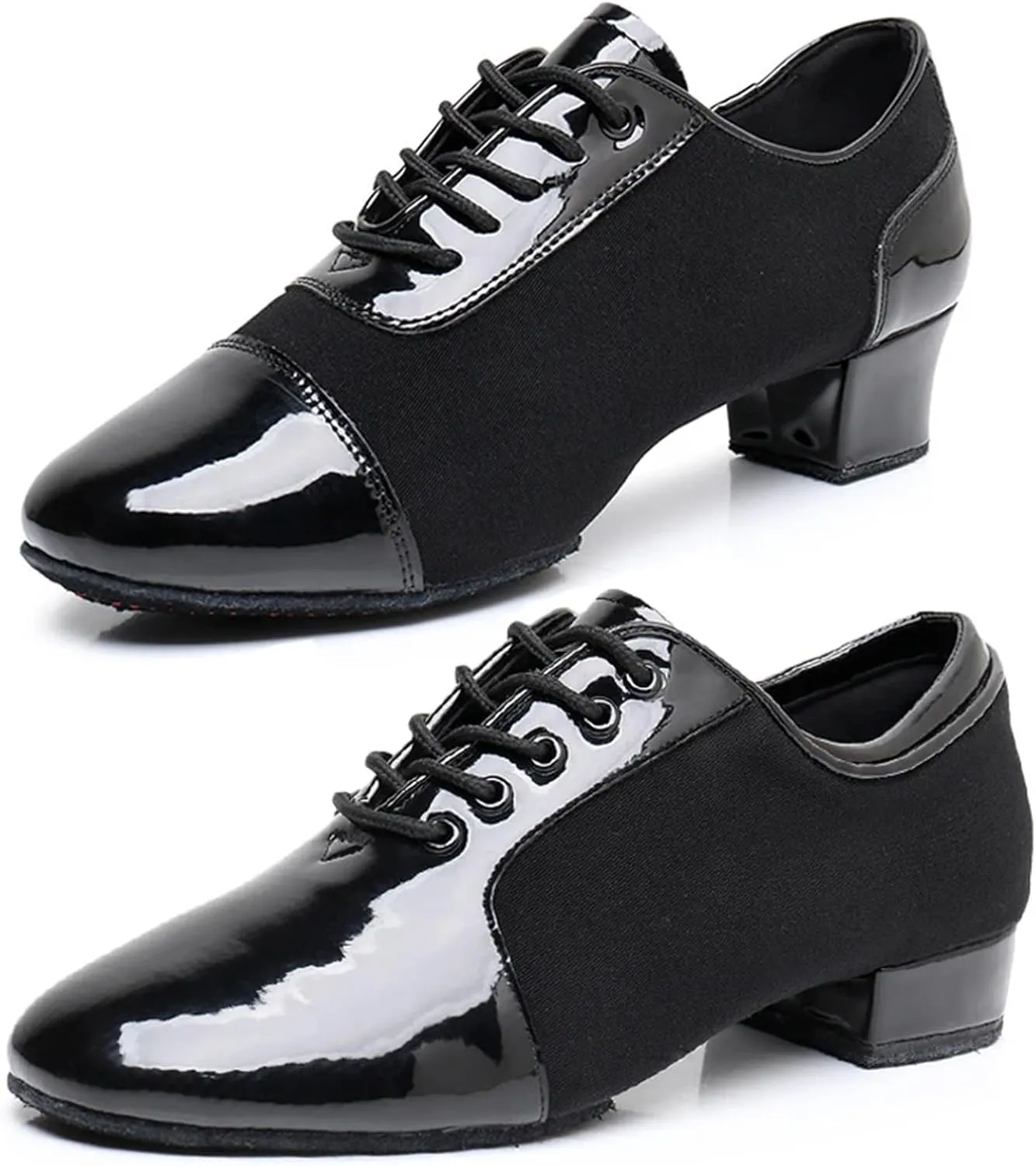 Men's Latin Dance Shoes Ballroom Dancing Latin Dance Shoes Soft Soled Oxford Cloth Training Shoes Cha Cha Samba Social Dance Shoes Adult Training