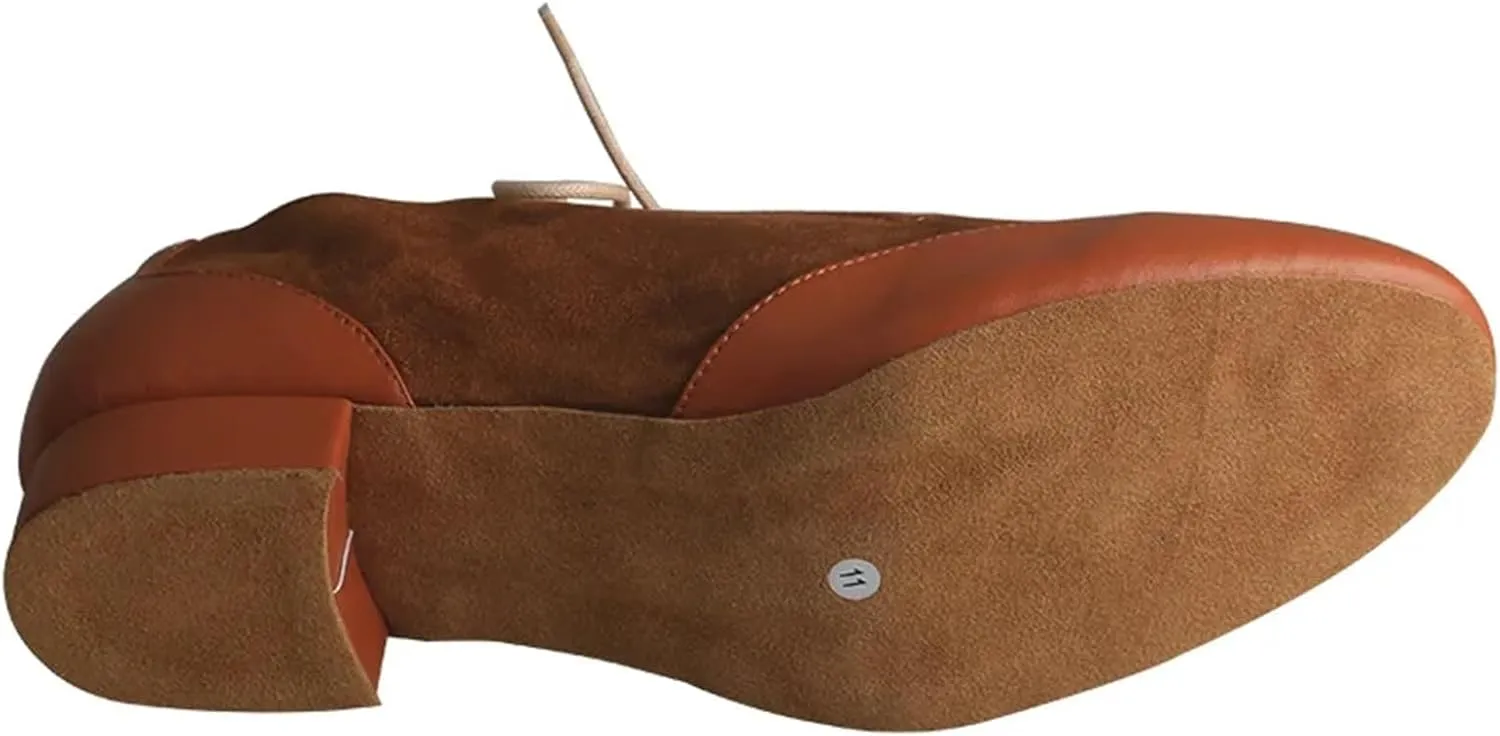 Men's Latin Dance Shoes Dance Shoe Man Latin Salsa Brown Tall Shoes Men Dance Shoes