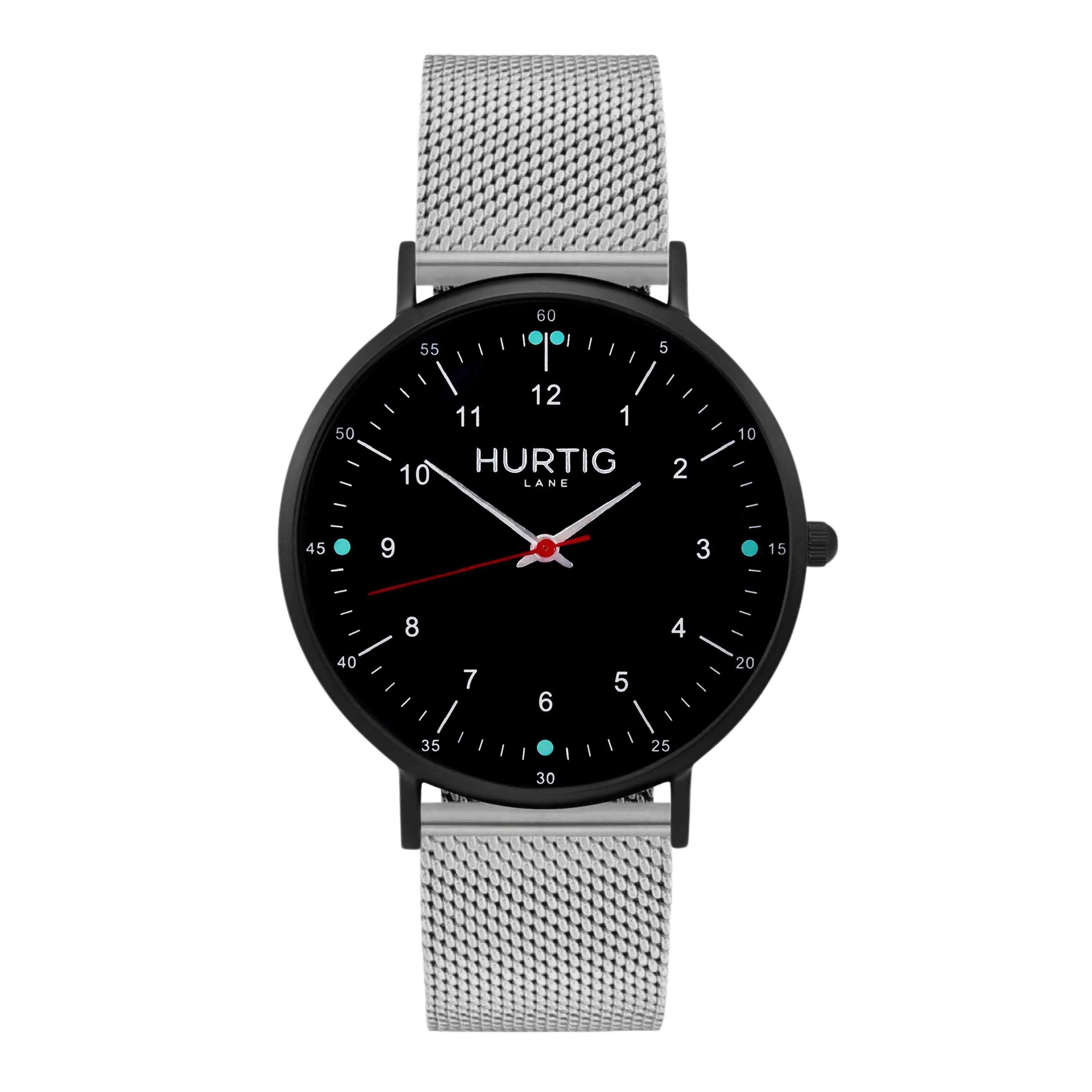 Moderno Stainless Steel Watch All Black & Rose Gold