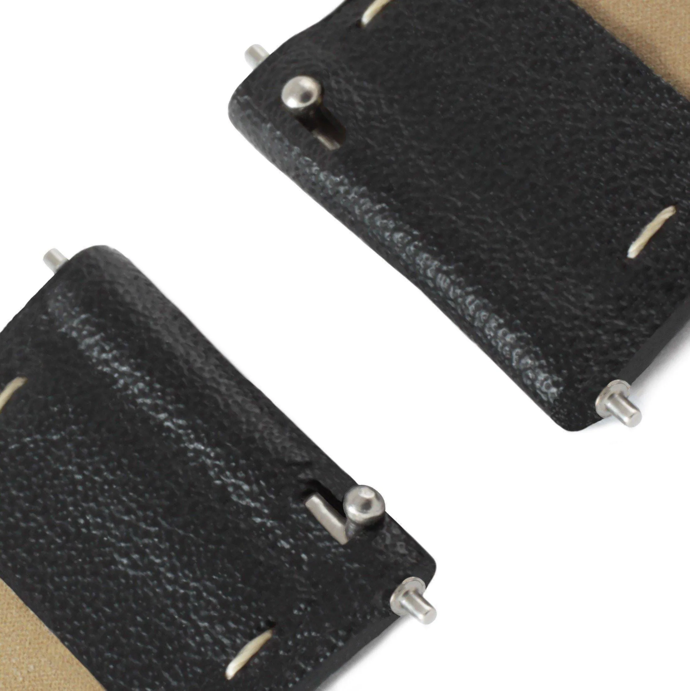 Neliö Square CACTUS Leather Watch Gold, Black & Black
