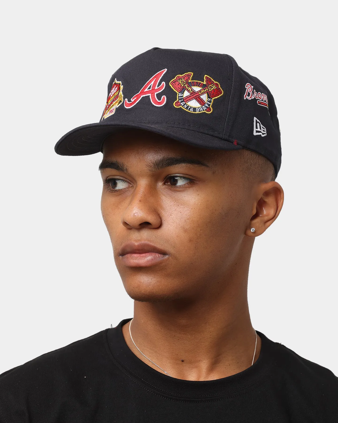 New Era Atlanta Braves 'All Over Team Patches' Old Golfer Snapback Original Team Colours