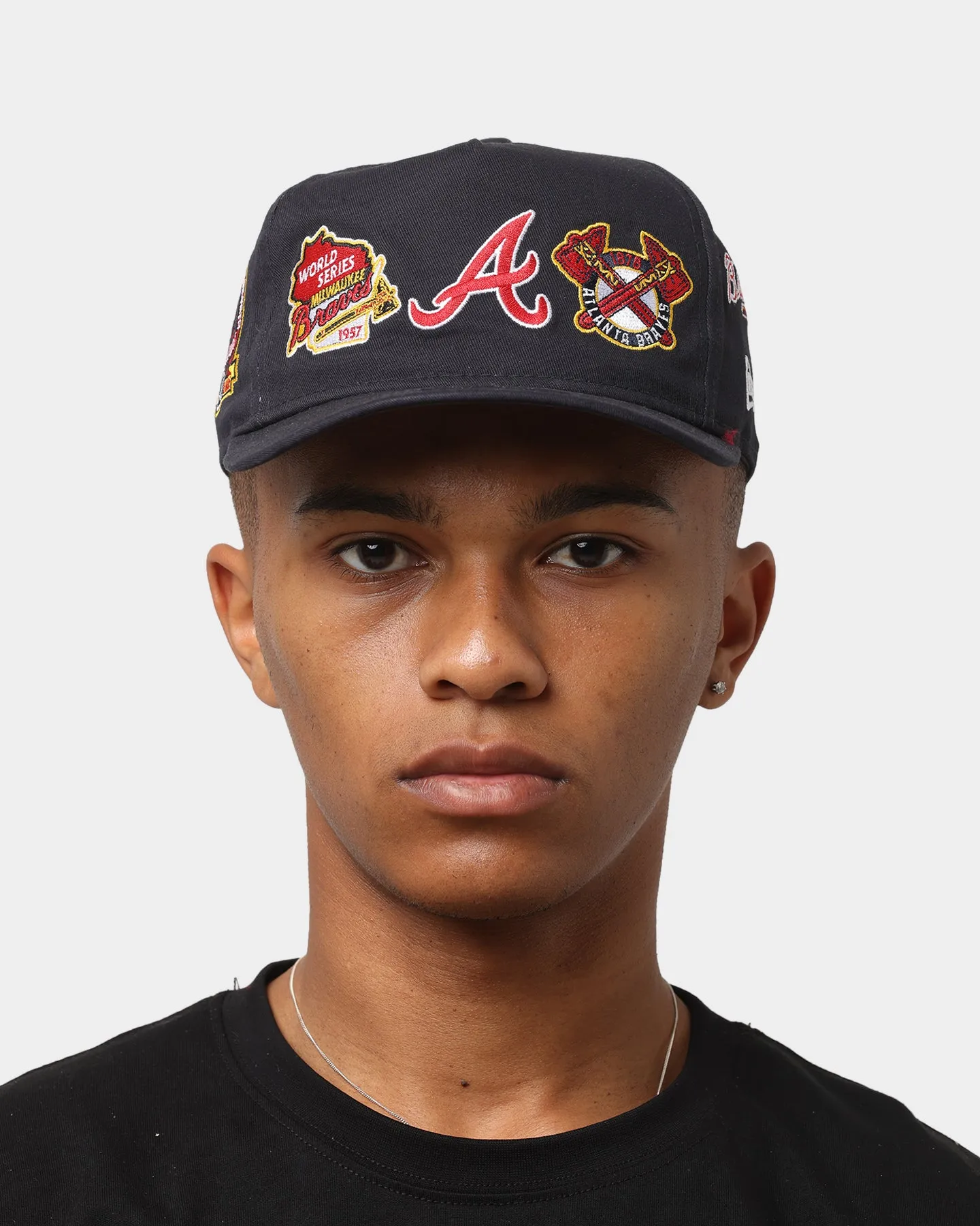 New Era Atlanta Braves 'All Over Team Patches' Old Golfer Snapback Original Team Colours