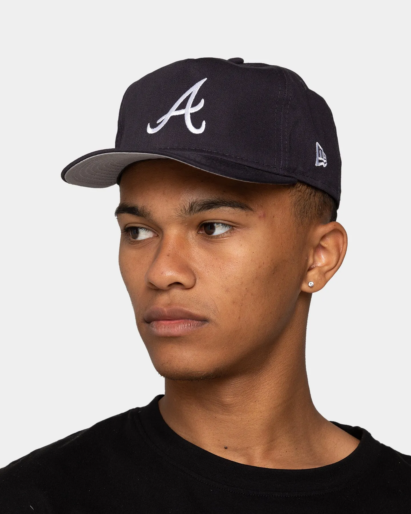 New Era Atlanta Braves 'OG Team Colour World Series Side Patch' Old Golfer Snapback Original Team Colours