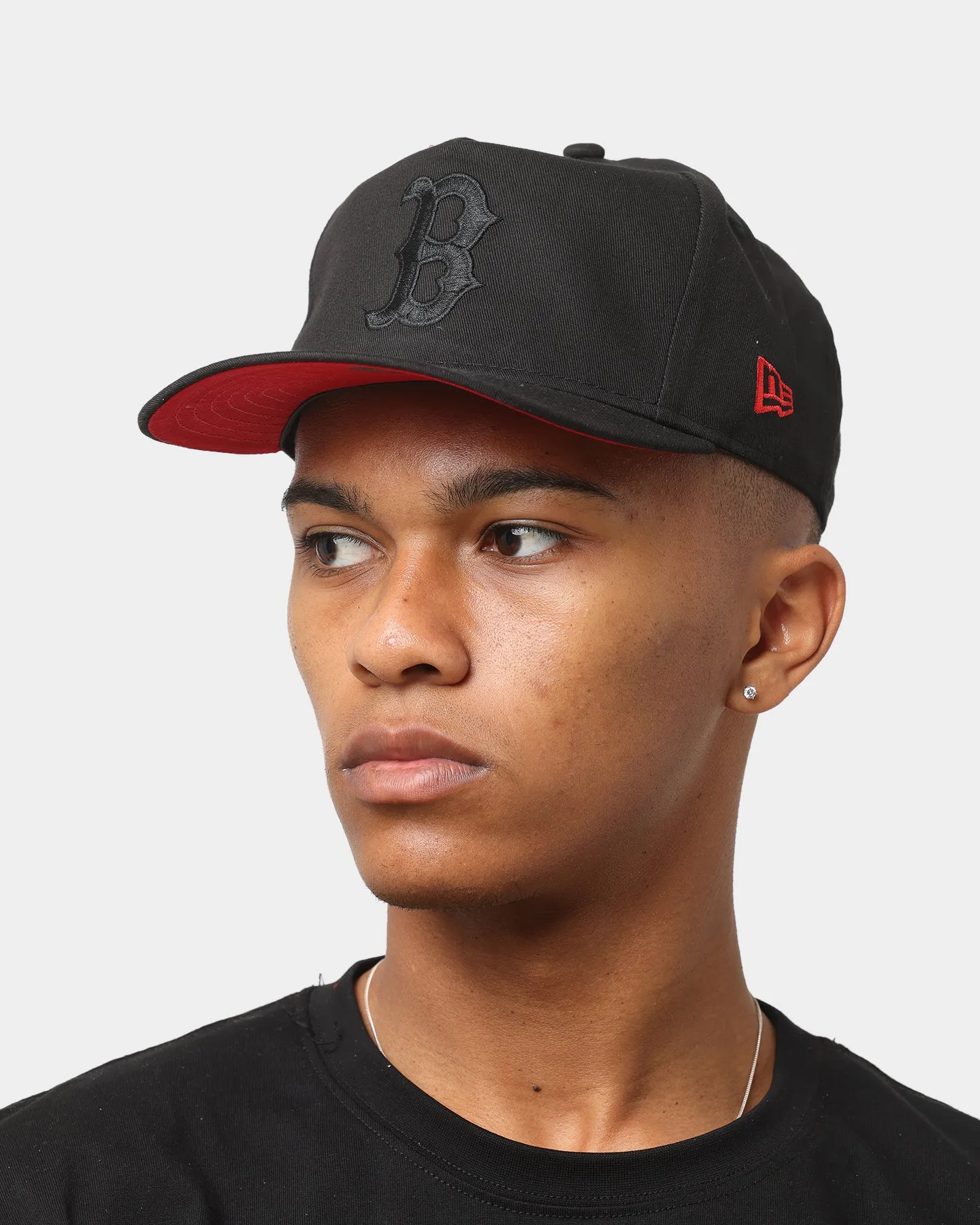 New Era Boston Red Sox 'Red Carpet' Old Golfer Snapback Black/Red