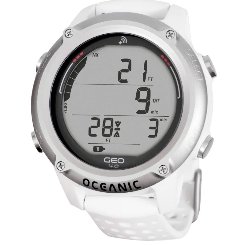 OCEANIC GEO 4.0 DIVE COMPUTER - WHITE