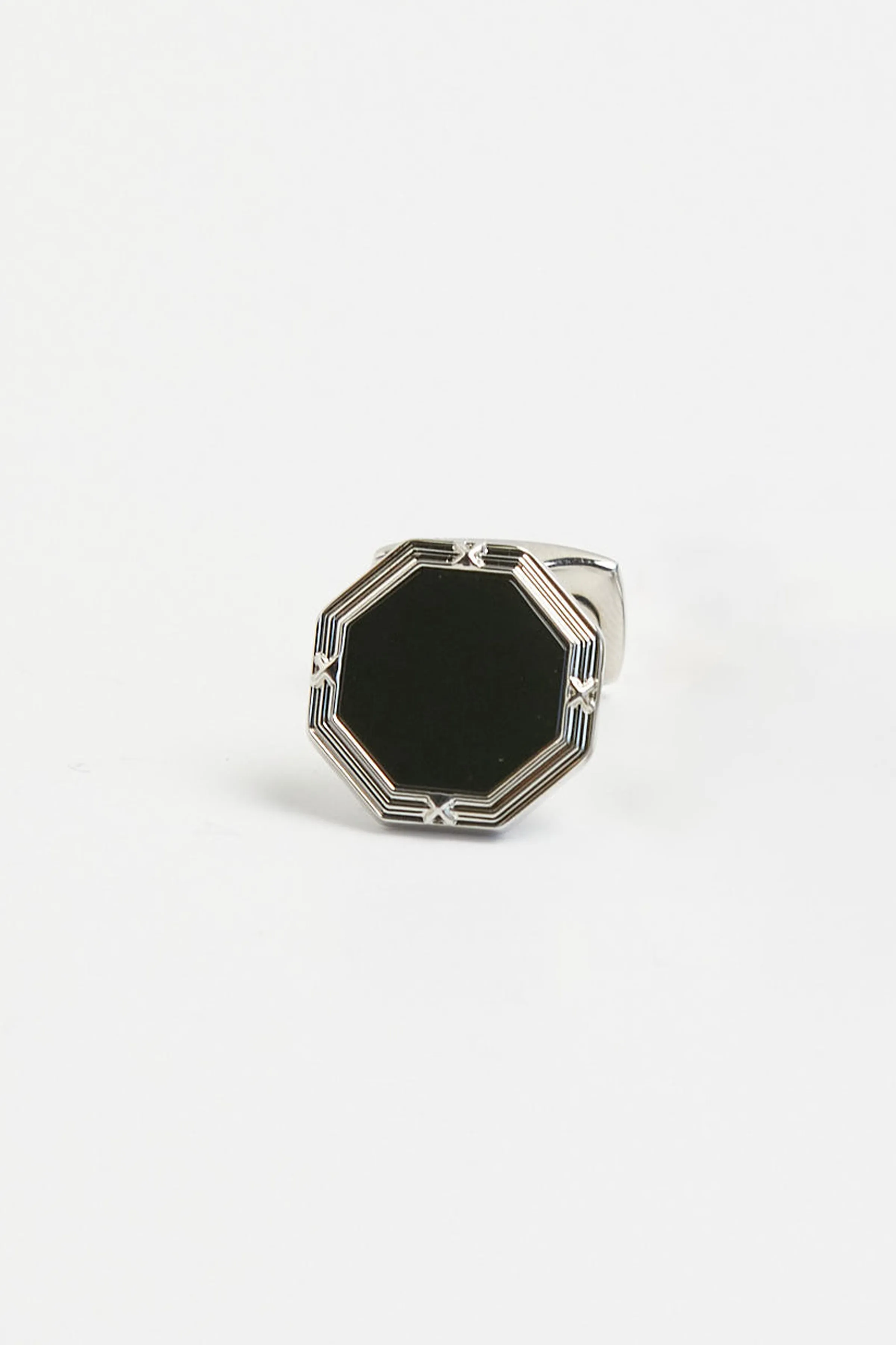Onyx Octagonal Cufflinks