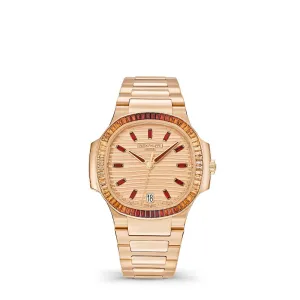 Patek Philippe Nautilus, Rose Gilt & Spessartite Dial 7118/1300R-001