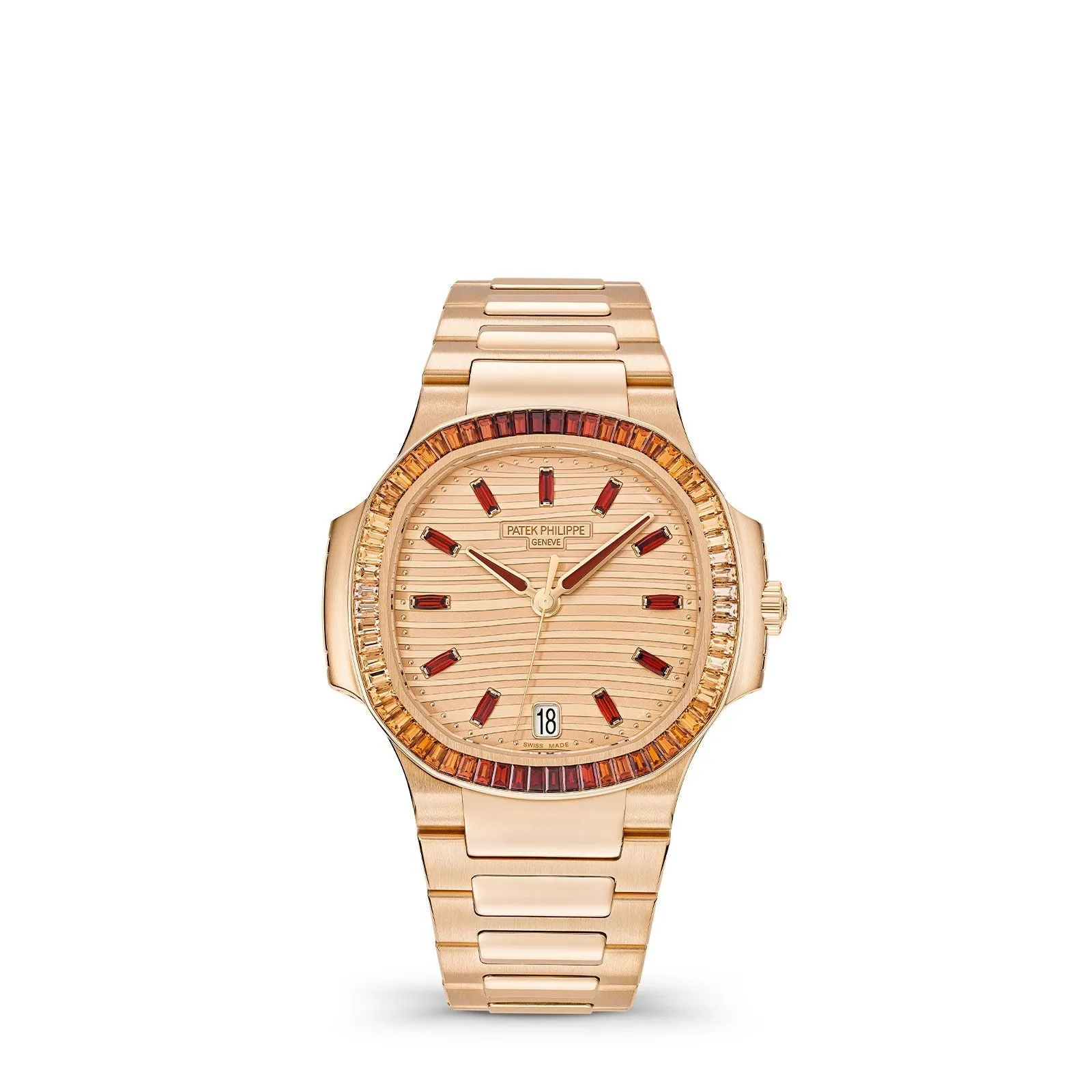 Patek Philippe Nautilus, Rose Gilt & Spessartite Dial 7118/1300R-001