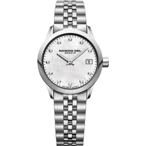 Raymond Weil Ladies Freelancer Watch With Mother Of Pearl And Diamond Dial