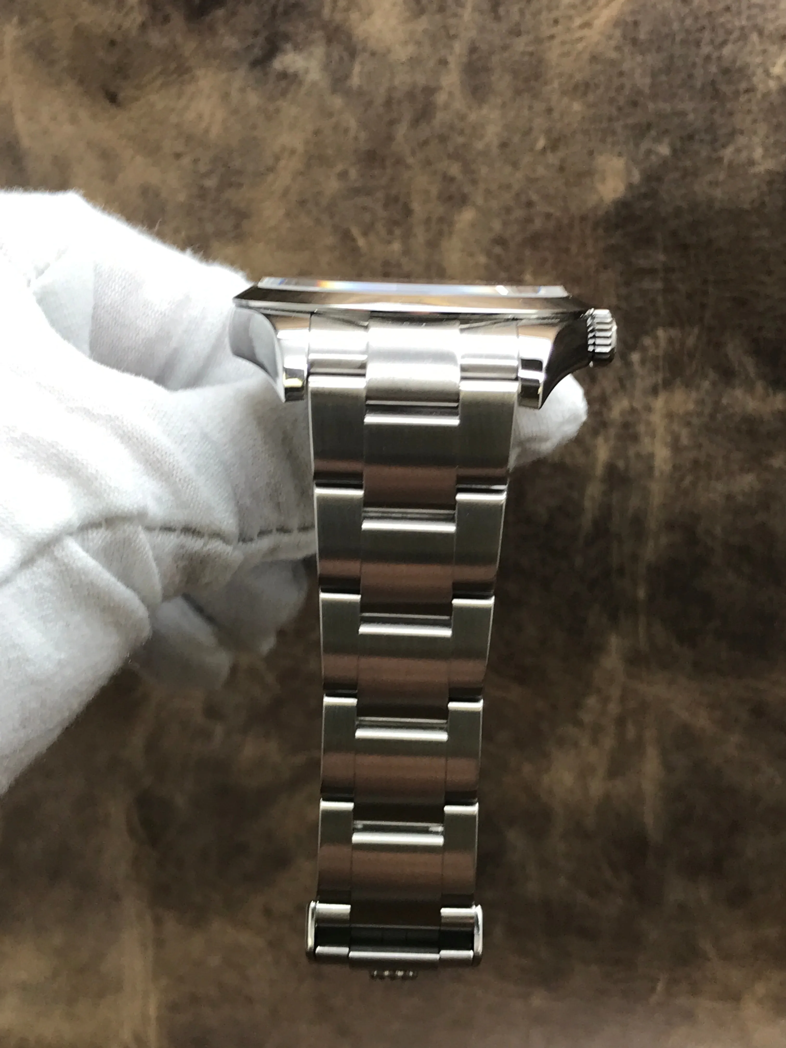 Rolex Explorer I 214270 NO Lume Black Dial Automatic  Men's Watch