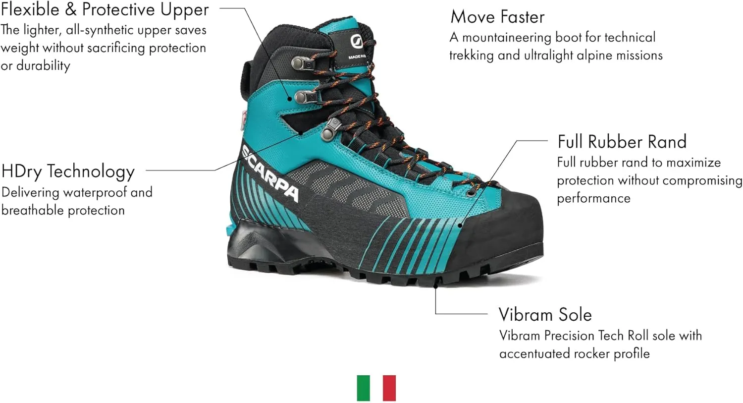 SCARPA Women's Ribelle HD Waterproof Hiking & Mountaineering Boots