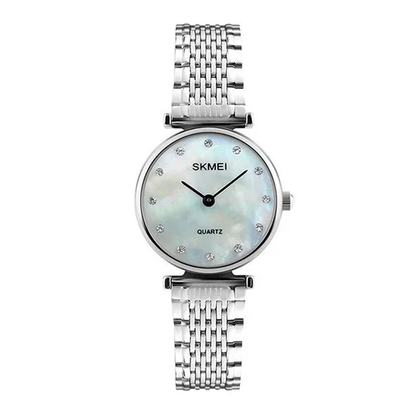 SKMEI Womens Elegant Fashion Watch w Rhinestones, 30M Waterproof