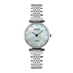 SKMEI Womens Elegant Fashion Watch w Rhinestones, 30M Waterproof