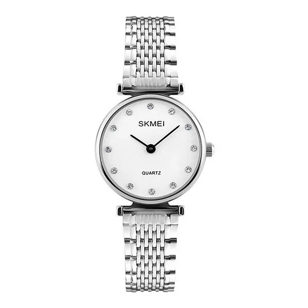 SKMEI Womens Elegant Fashion Watch w Rhinestones, 30M Waterproof