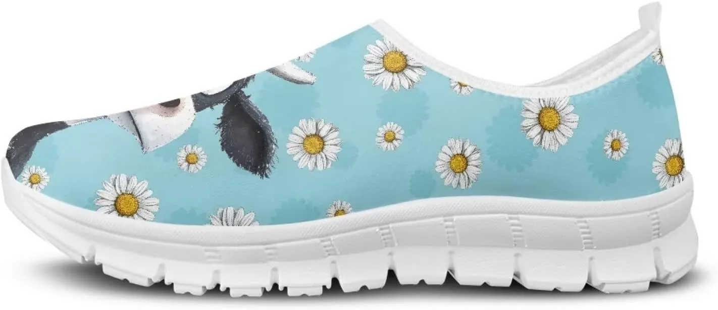 Women's Animals Sneaker Casual Breathable Mesh Anti-Skid Low-Top Outdoor Shoes Soft Slip On Holiday Travel Sneaker for Ladies US 5.5-11.5