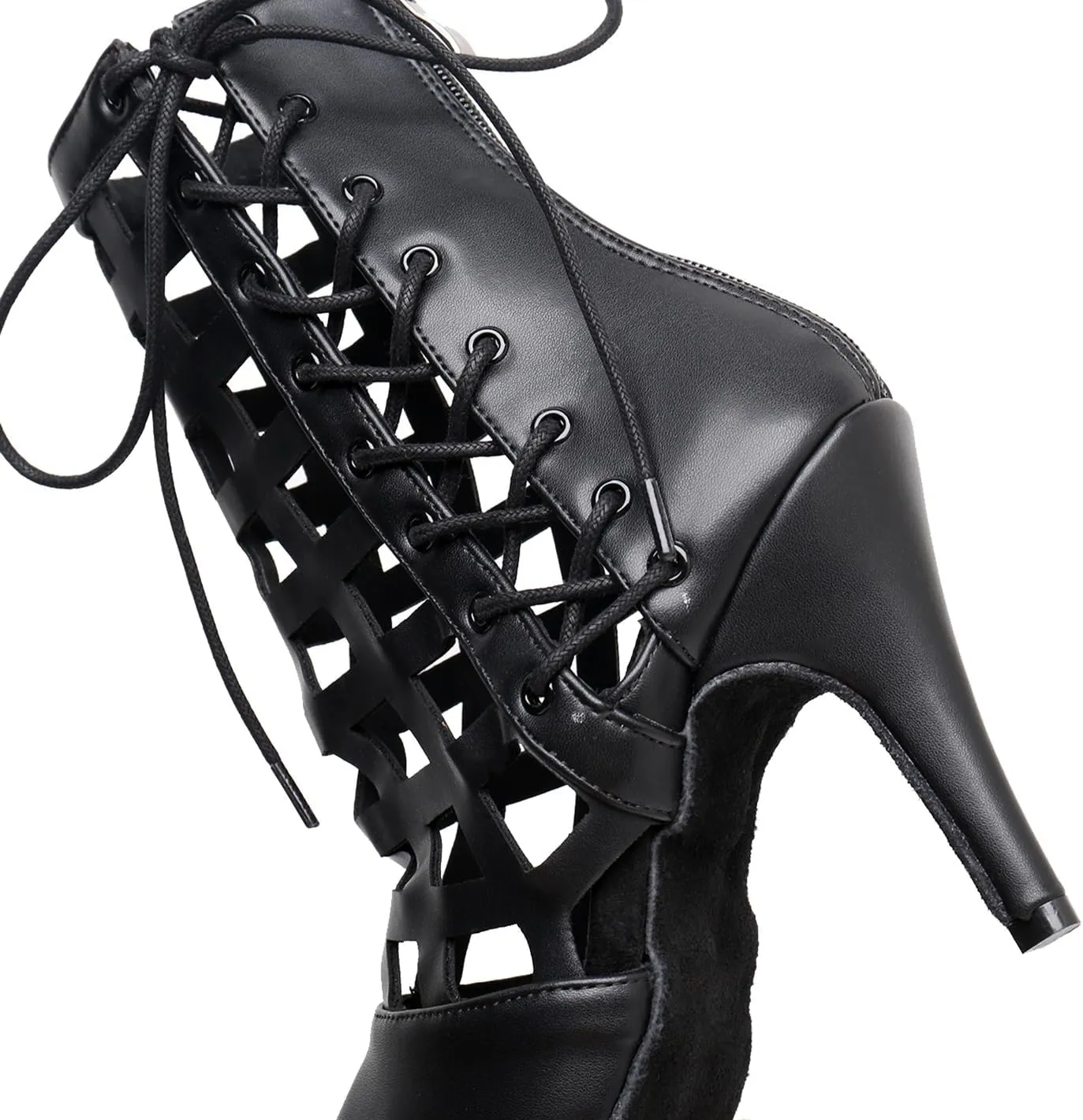 Women's Fashion Open Toe Ballroom Dance Boots Latin Modern Performance Dance Shoes