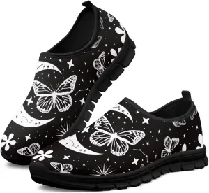 Women's Sneaker Casual Cozy Non-Slip Low-Top Shoes Slip-On Lightweight Workout Yoga Exercise Running Sneaker for Ladies US 5.5-11.5