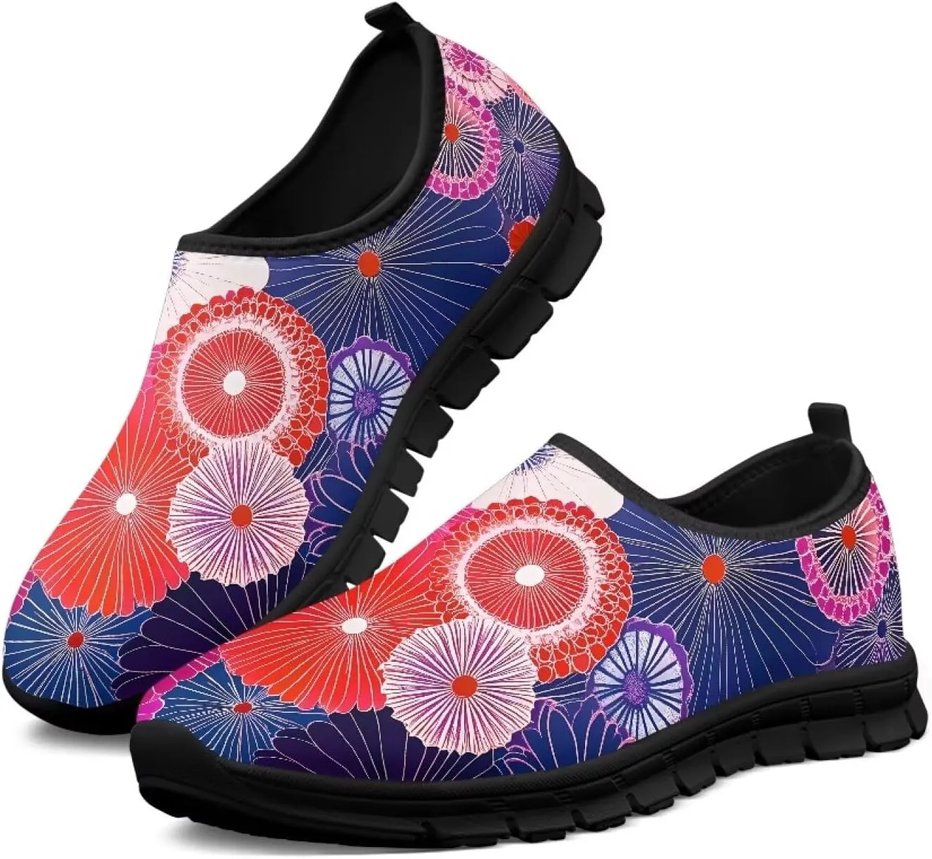 Women's Sneaker Casual Soft Slip On Shoes Low Top Breathable Lightweight Non-Slip Workout Running Sneaker for Women US 5.5-11.5